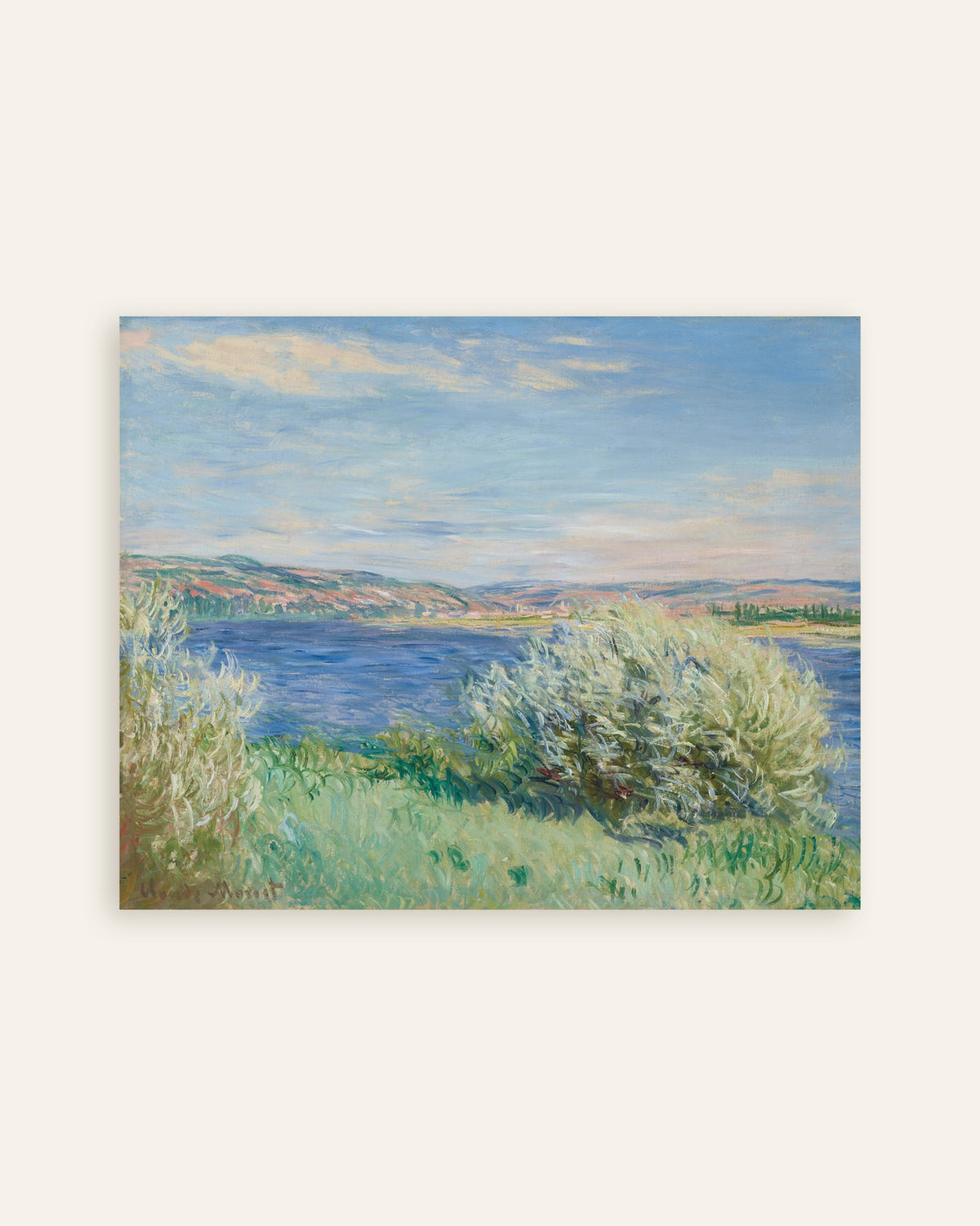 Poster Seineufer bei Vétheuil (1881) von Claude Monet, Vorschaubild