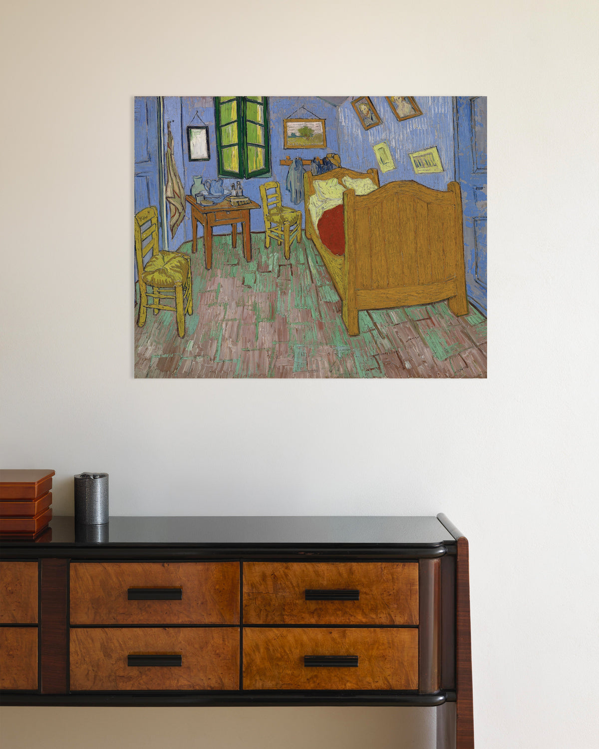 Poster von Das Schlafzimmer, Version Saint-Rémy (1889) von Vincent van Gogh