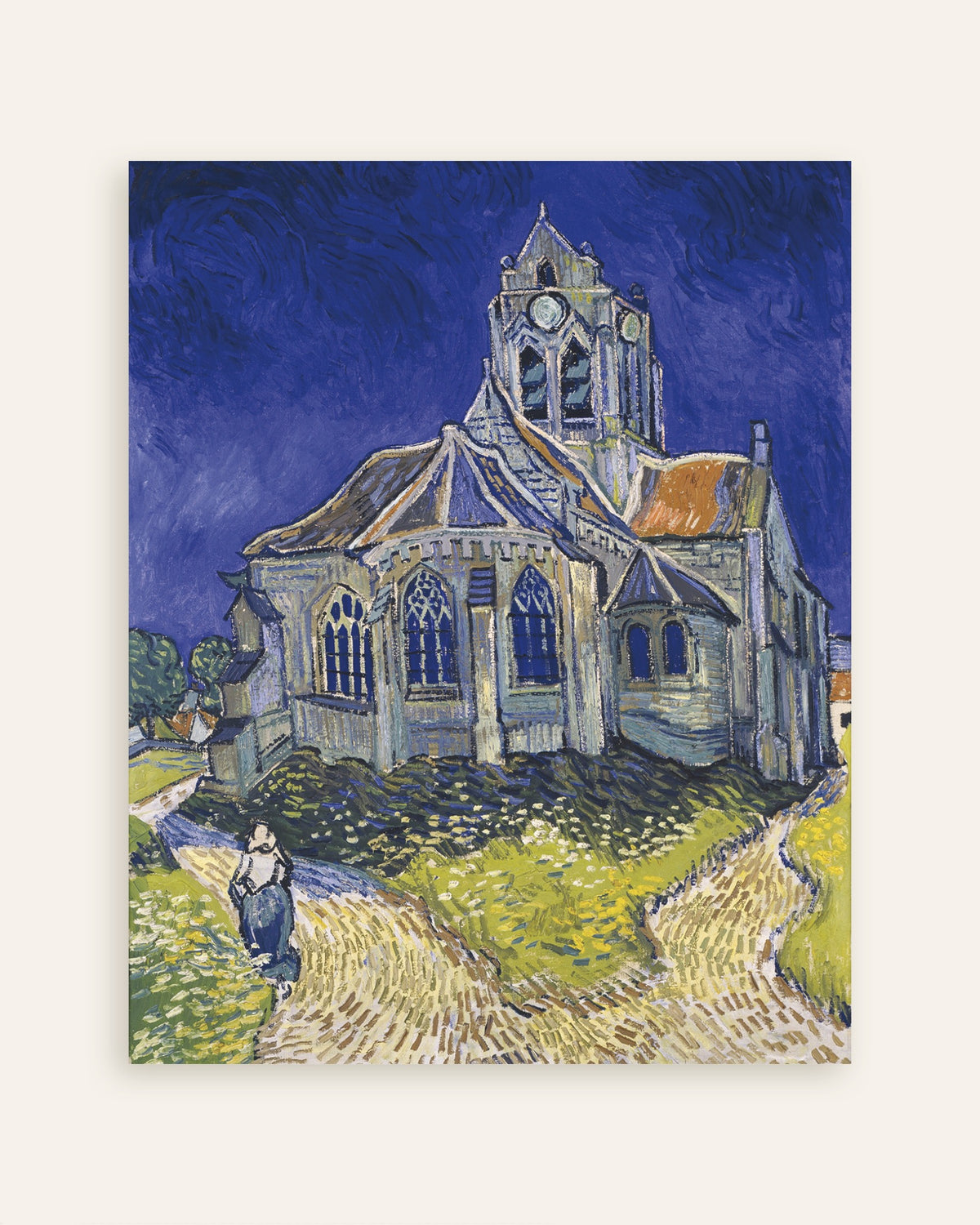 Poster Die Kirche von Auvers-sur-Oise (1890) von Vincent van Gogh, als Miniaturansicht
