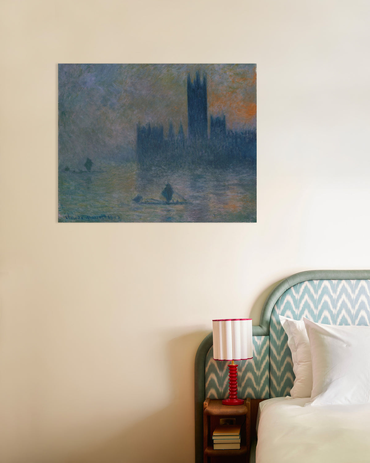 Poster Das Parlament, Nebeleffekt (1903–1904) von Claude Monet