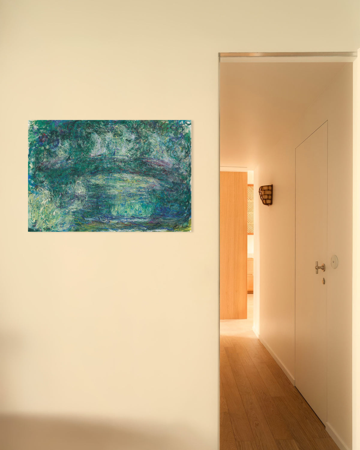 Poster Die japanische Brücke (1918–1924) von Claude Monet