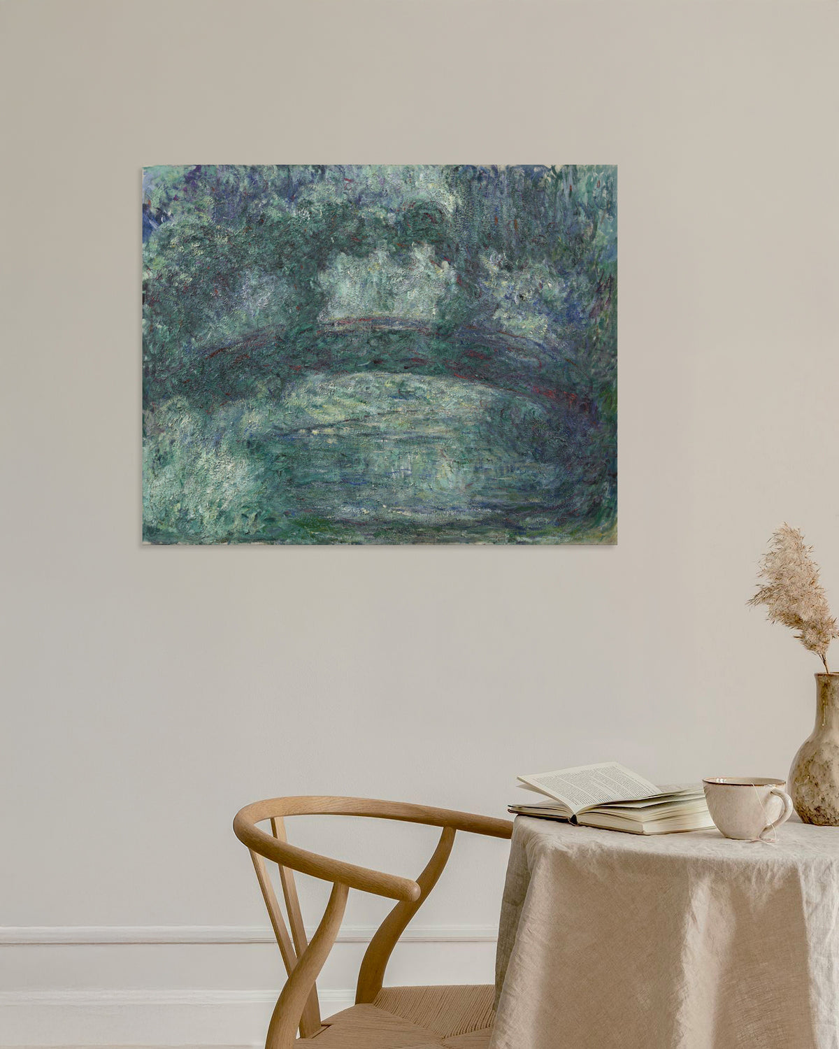 Poster Die japanische Brücke (1919–1924) von Claude Monet