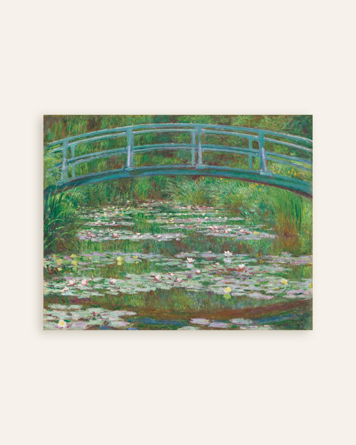 Poster Die japanische Brücke (1899) von Claude Monet, Vorschaubild
