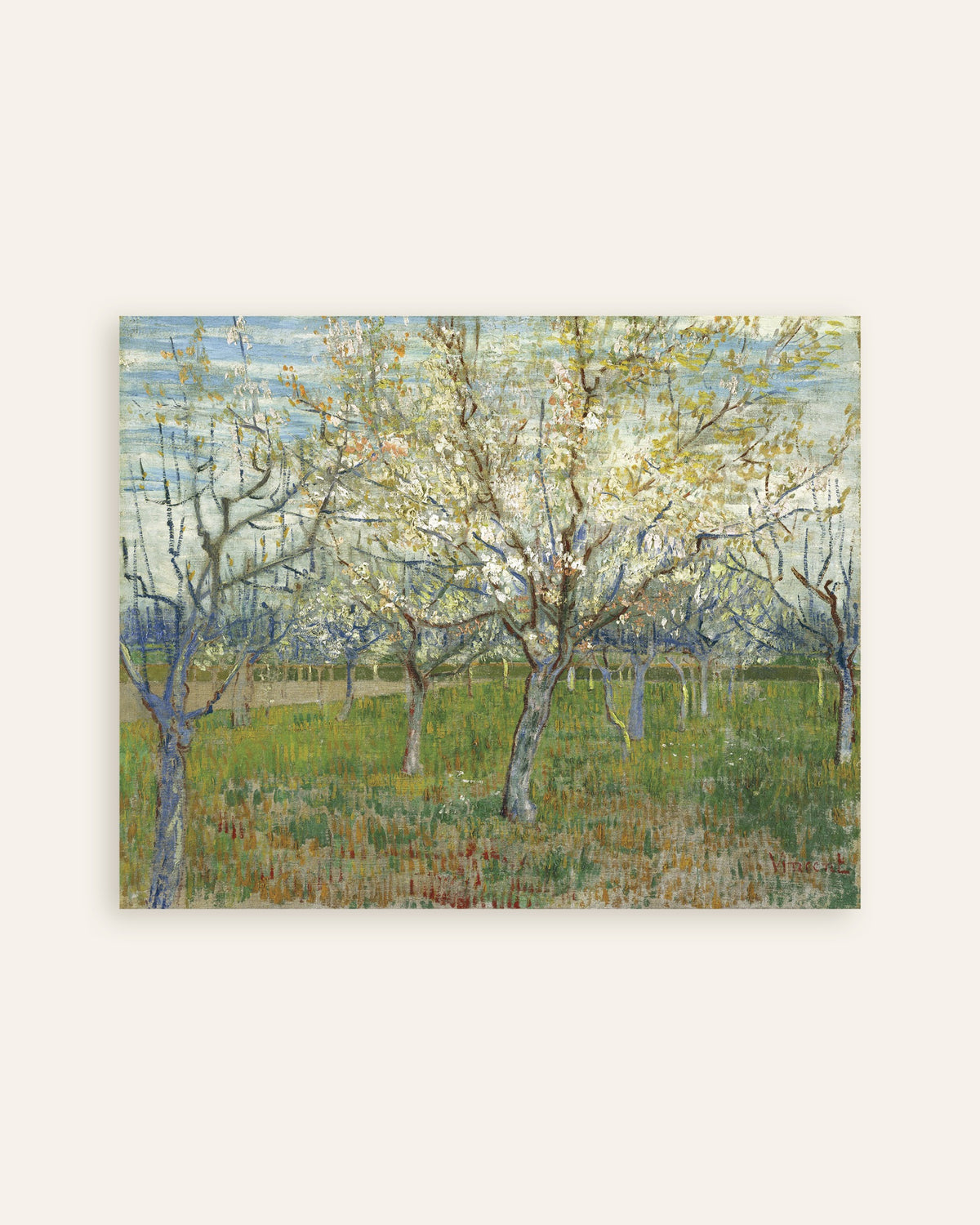 Poster von „Der rosa Obstgarten (1888) von Vincent van Gogh“, Miniaturansicht
