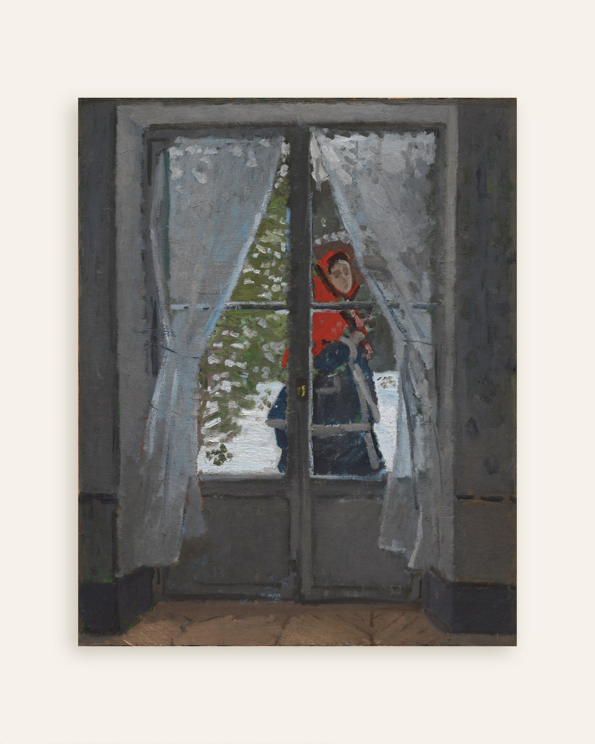 Poster Das rote Kopftuch (um 1868–1873) von Claude Monet, Vorschaubild