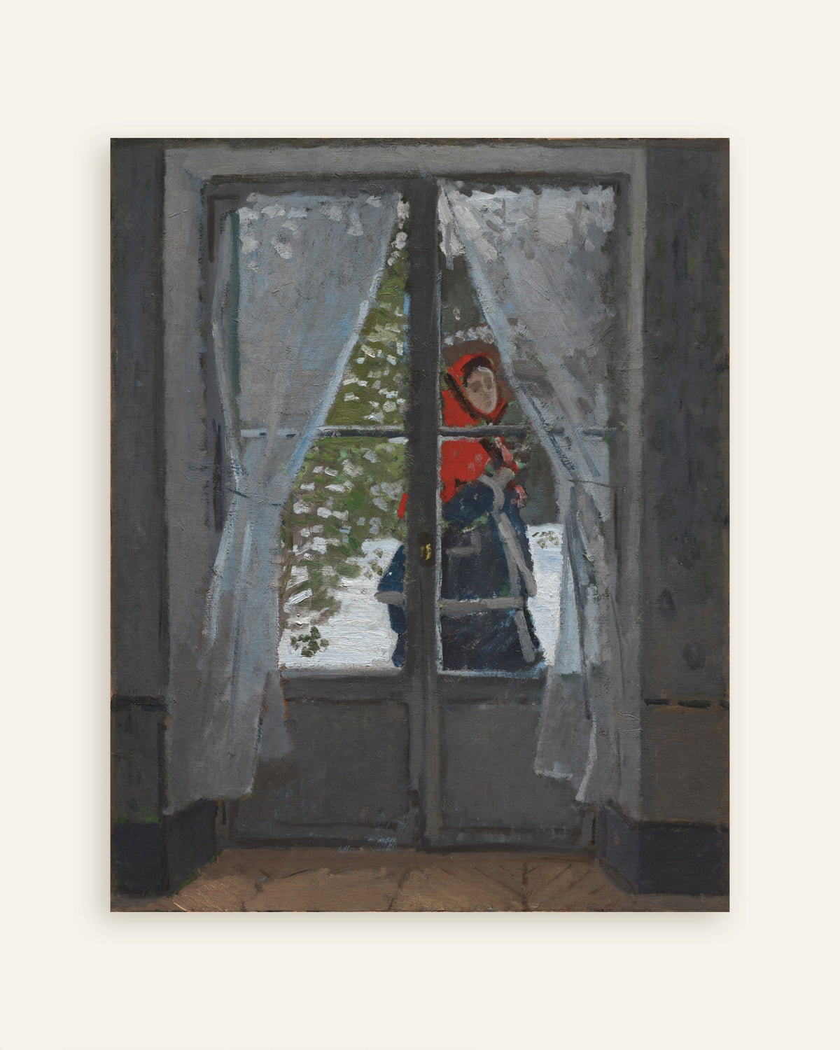 Poster Das rote Kopftuch (um 1868–1873) von Claude Monet, Vorschaubild