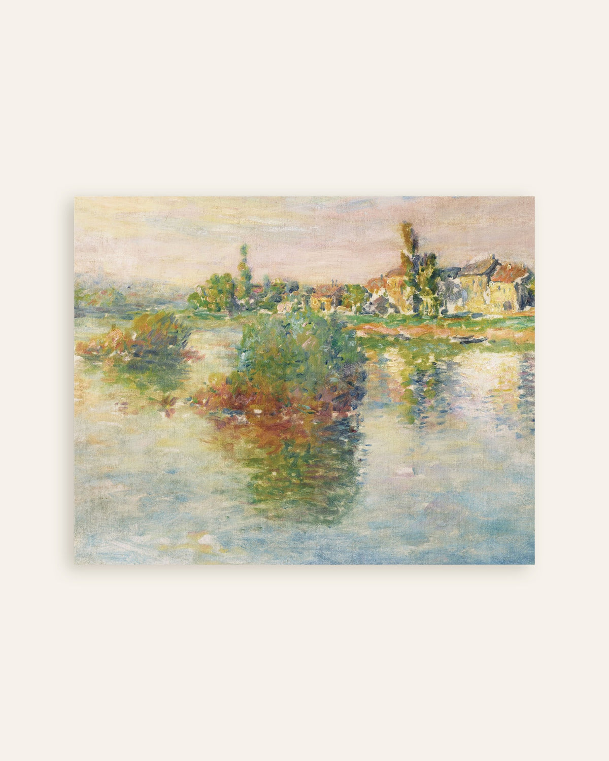 Poster Die Seine bei Lavacourt (1879) von Claude Monet, Vorschaubild