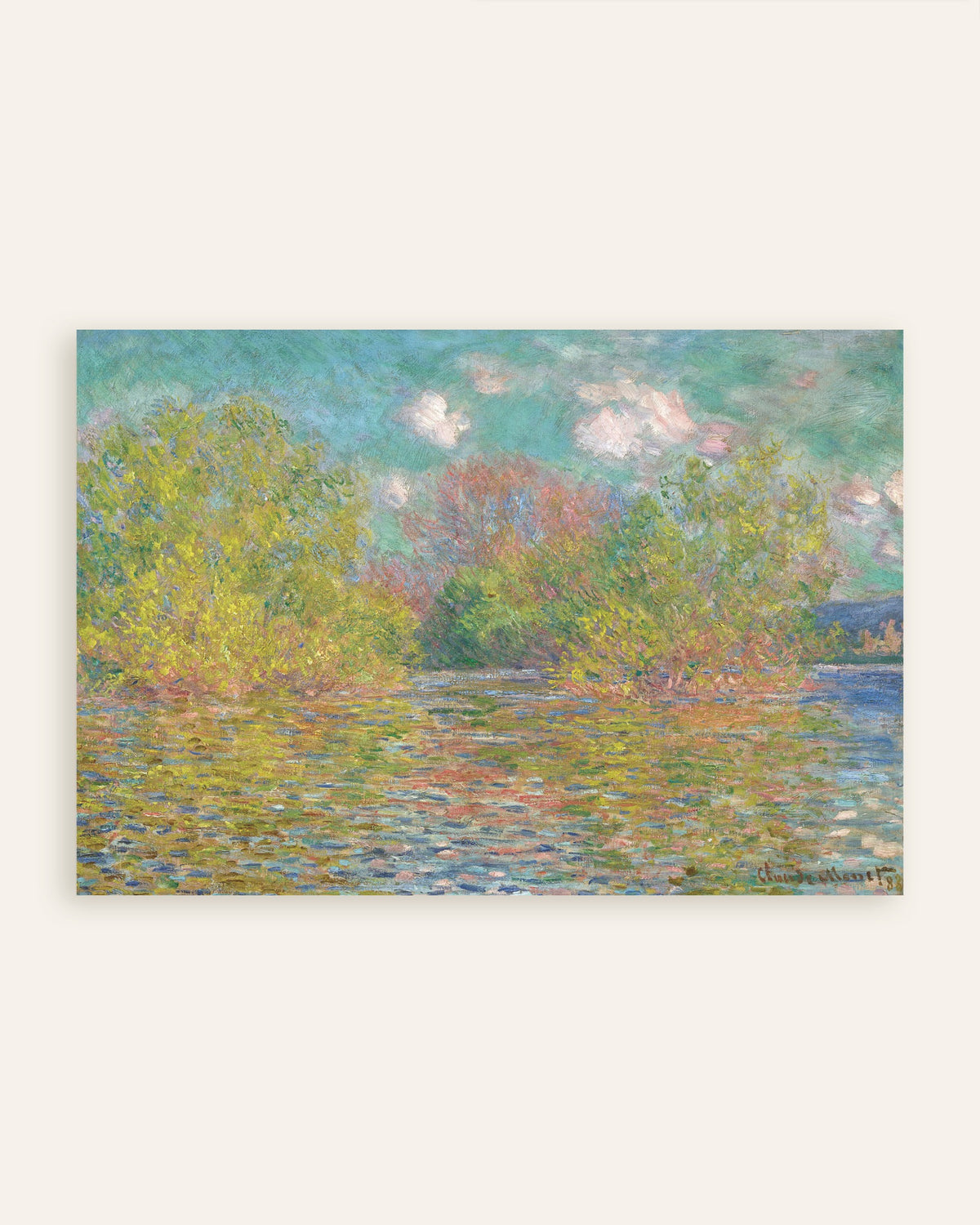 Poster Die Seine bei Giverny (1888) von Claude Monet, Vorschaubild