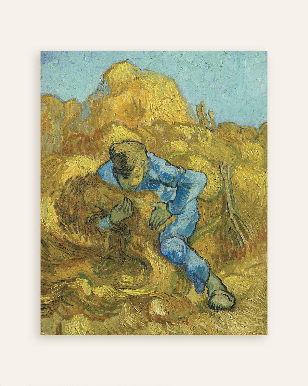Poster von Der Garbenbinder, nach Millet (1889) von Vincent van Gogh, Vorschaubild