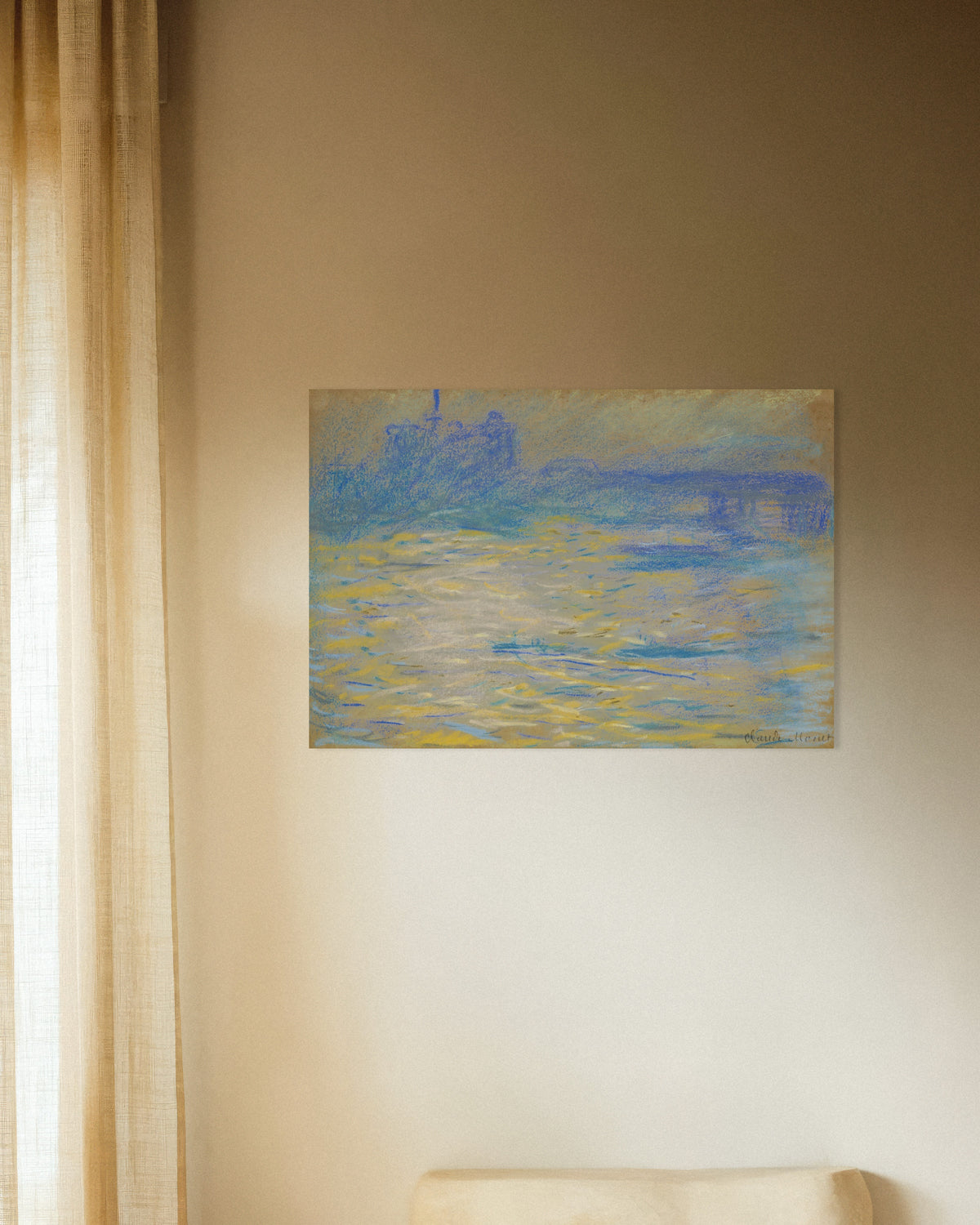 Poster Die Themse (1901) von Claude Monet