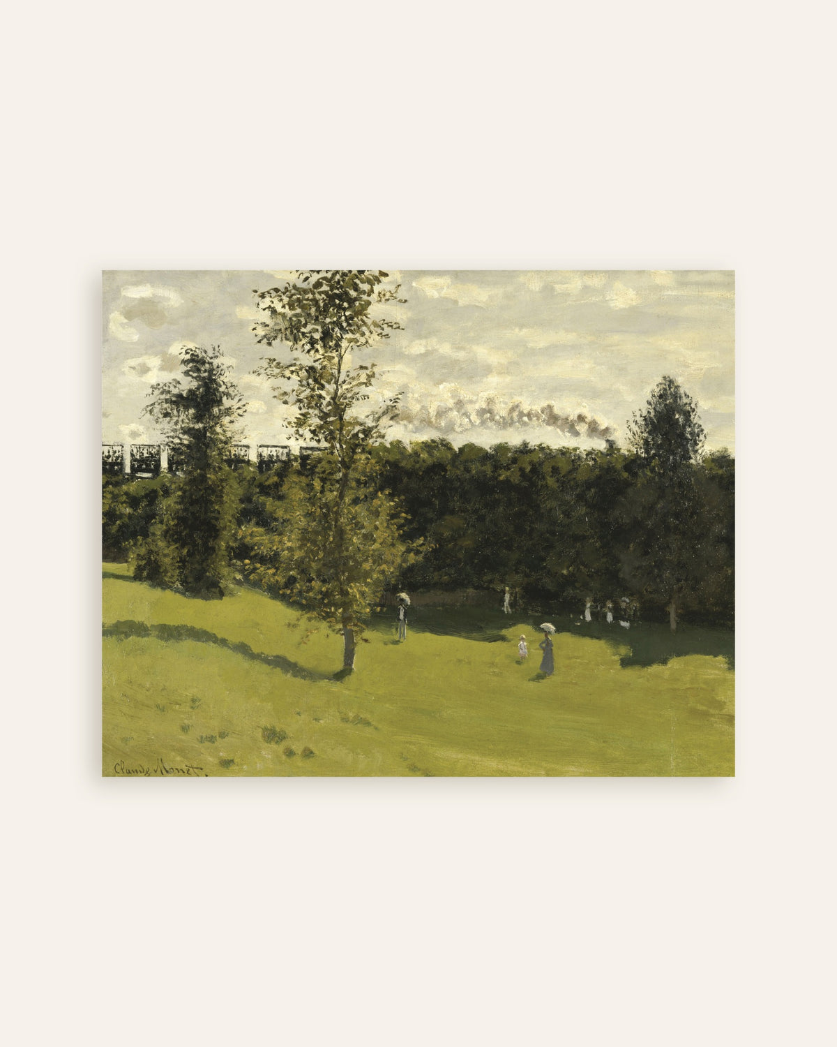 Poster Zug auf dem Land (um 1870) von Claude Monet, Vorschaubild