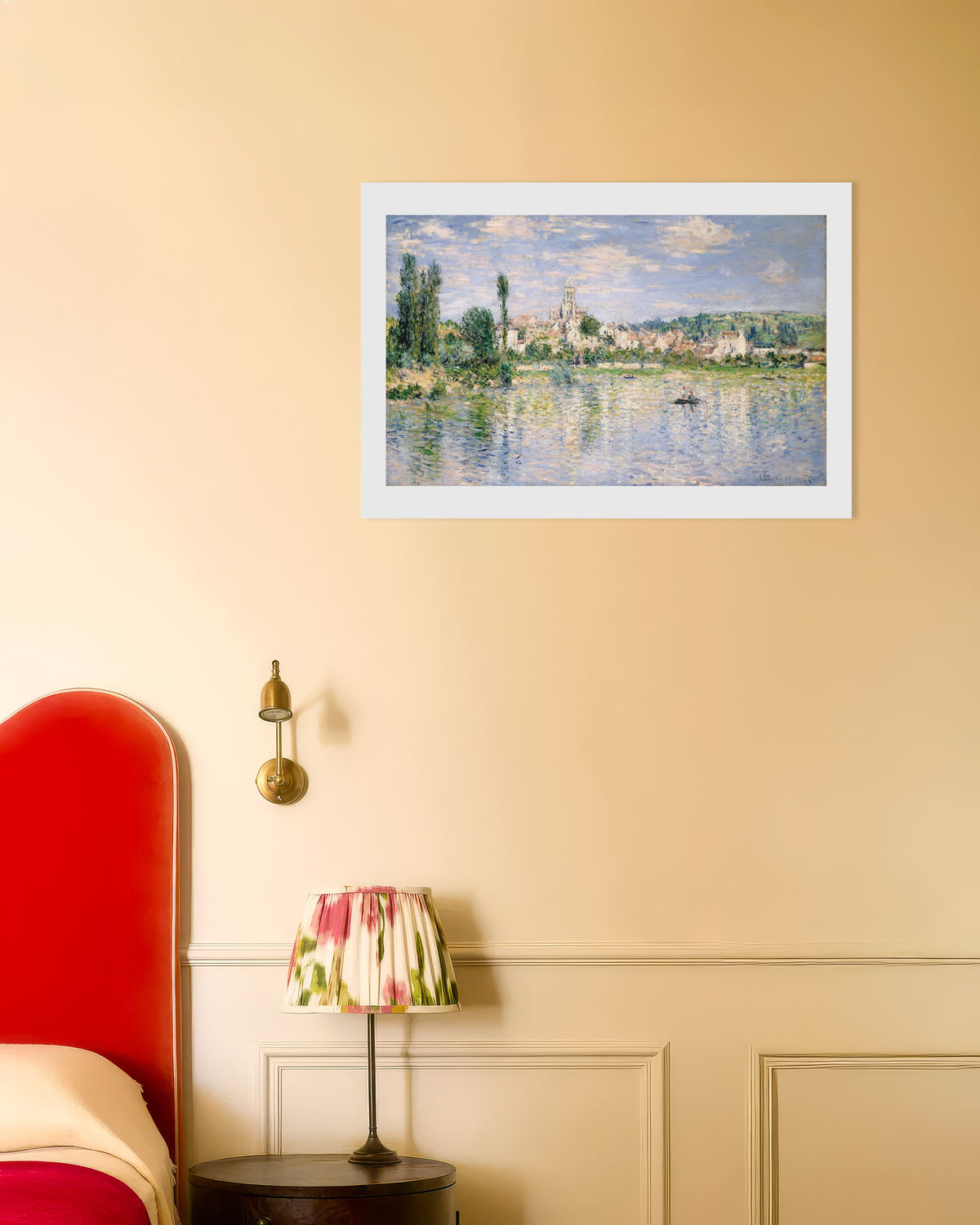 Poster Vétheuil im Sommer (1880) von Claude Monet