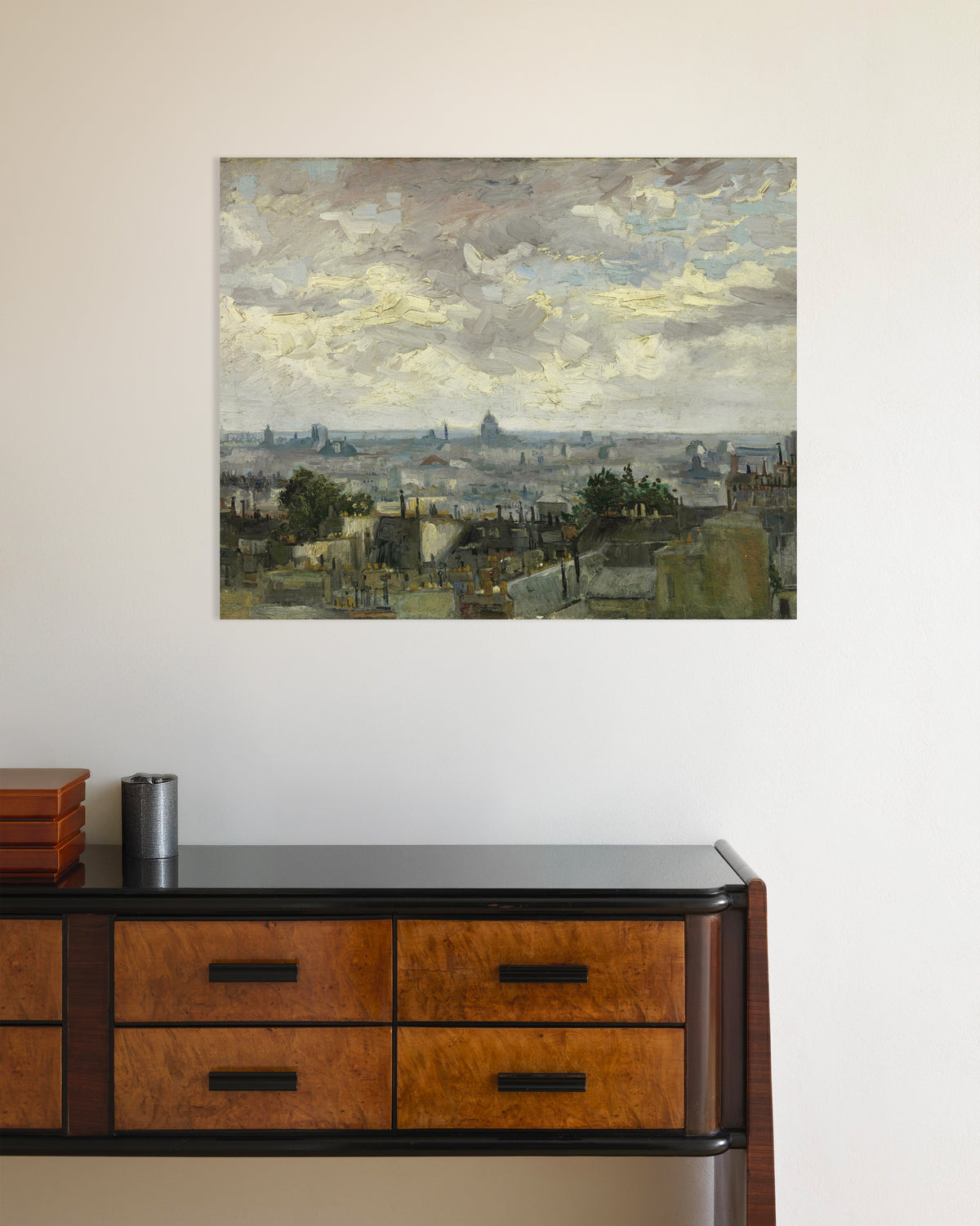 Poster von Ansicht von Paris (1886) von Vincent van Gogh