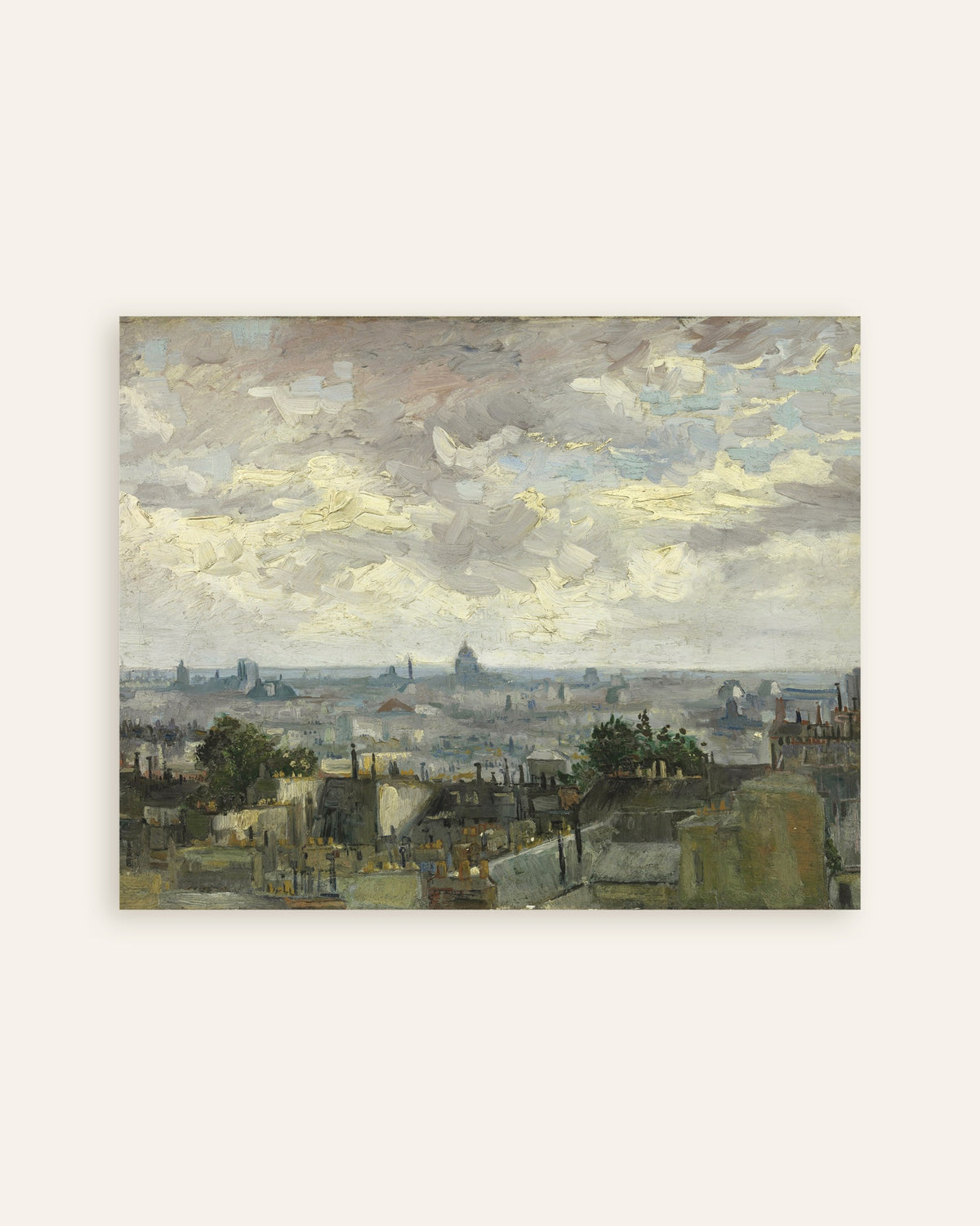 Poster von Ansicht von Paris (1886) von Vincent van Gogh, Vorschaubild