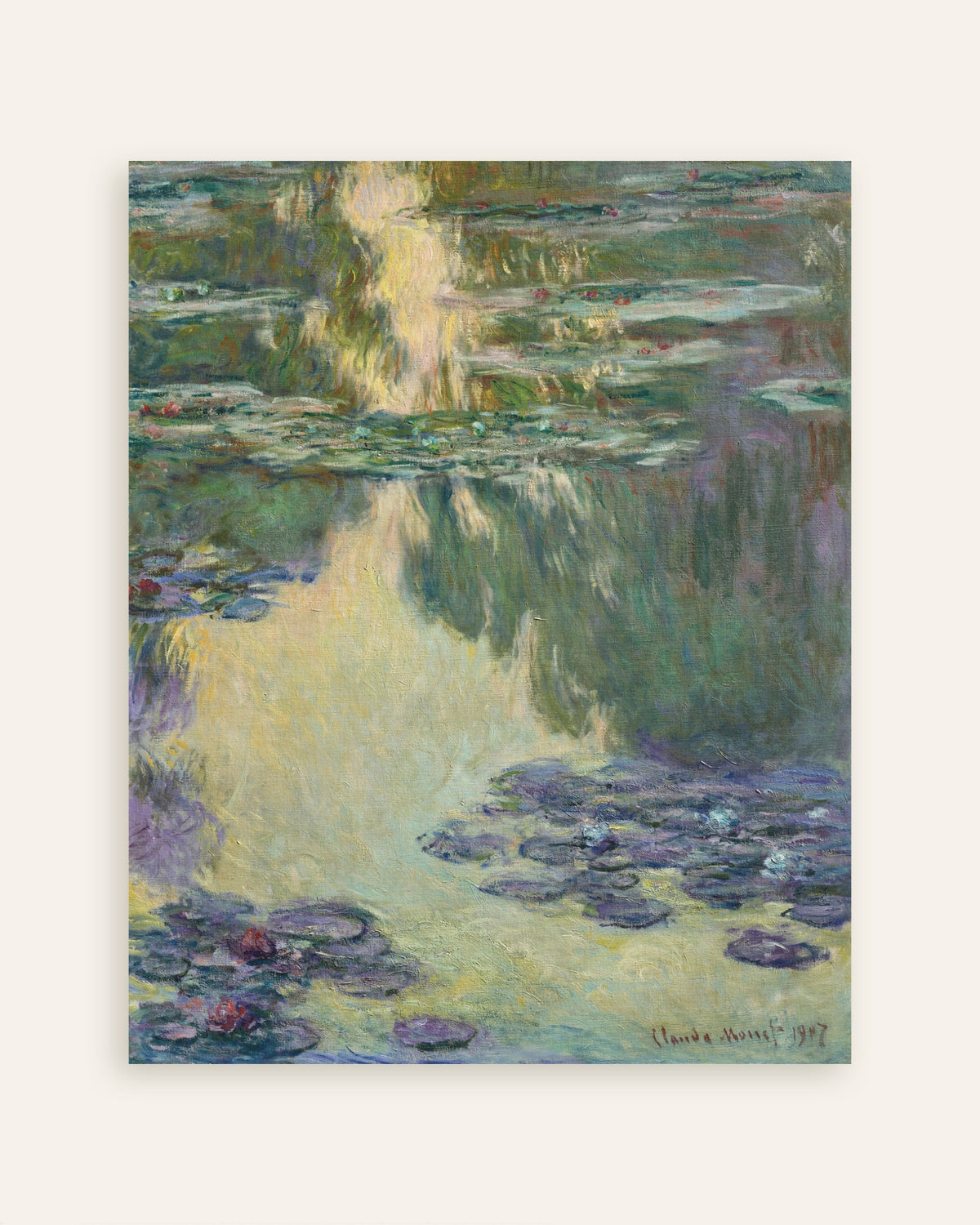 Poster Seerosen (1907) von Claude Monet, Vorschaubild