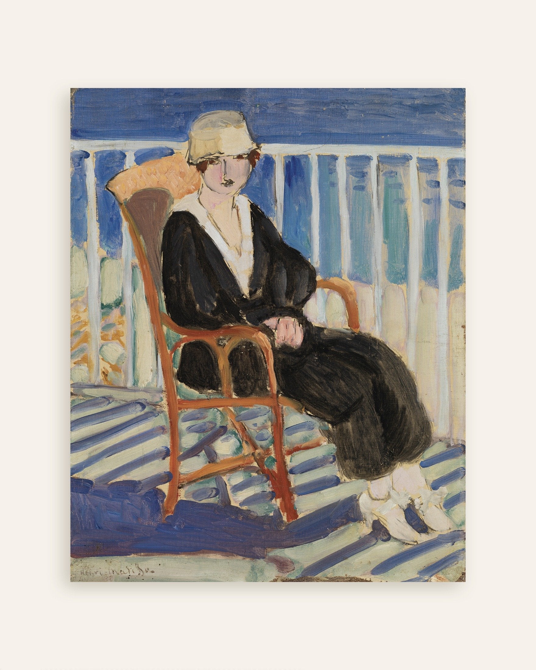Poster of Woman by the ocean (ca. 1919) by Henri Matisse - Poster, thumbnail