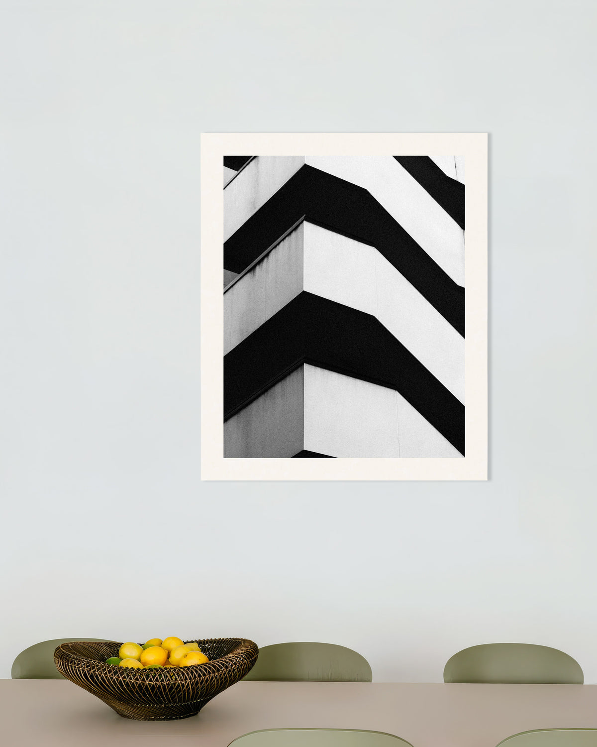 Poster „Zickzack-Balkone aus Beton“